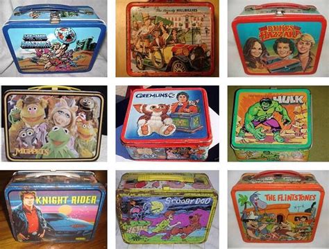 1980's metal lunch boxes|collectible metal lunch boxes.